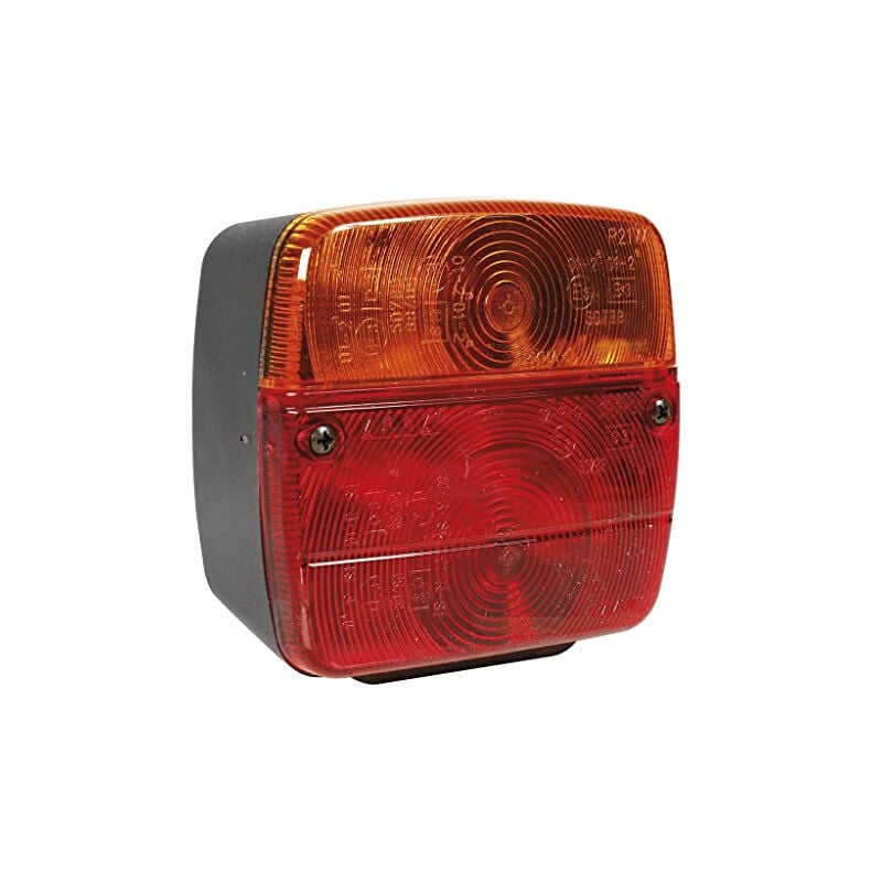 Spotlight - Feux Arrière 3 Fonctions (Veilleuse, Clignotant, Stop) - Ampoules Incluses - A Fixer - 108 X 103 X 52mm - Entraxe Fi