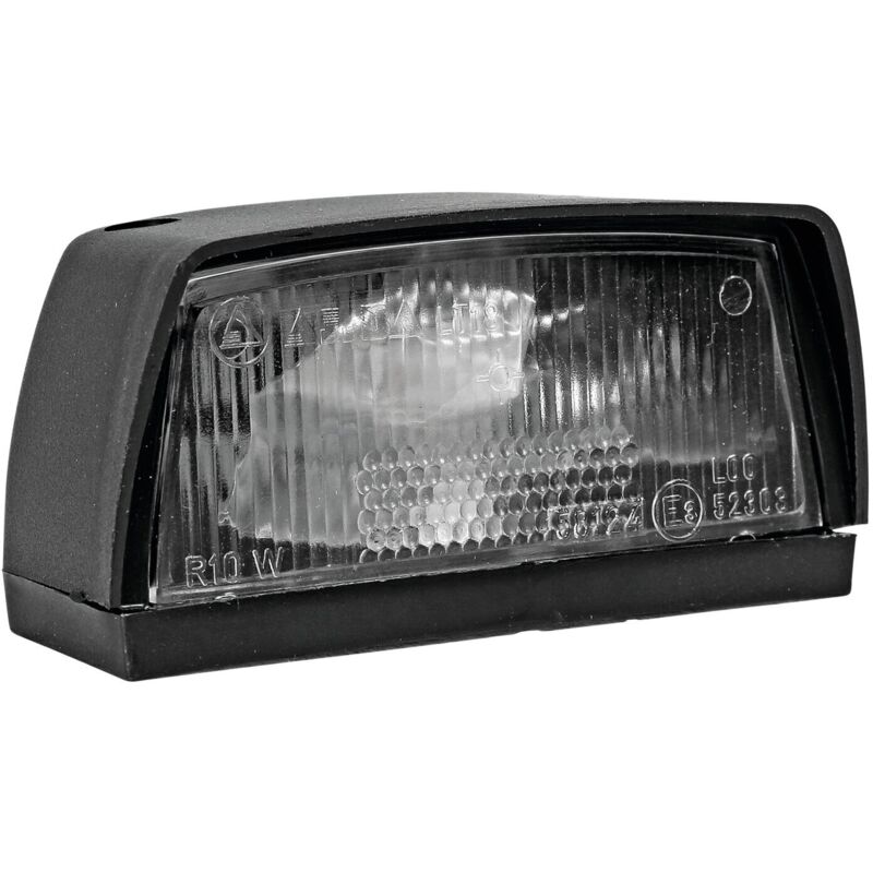 Spot-light - spotlight - feux éclaireur de plaque a fixer - eclairage pour plaque d'immatriculation - ampoule graisseur R5W fournie - dimen