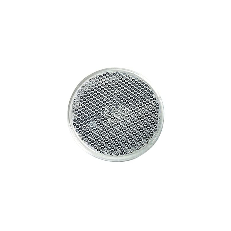 Spot-light - spotlight lot de 4 catadioptres rond adhésif réflecteur rond, cataphote - coloris : blanc - diamètre : 60MM - forme : ronde -