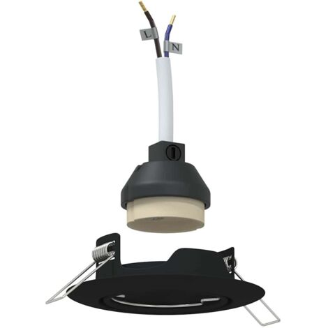 Spotlights avec des projecteurs 12 pcs Noir 9 x 9 cm Métal CFW655563