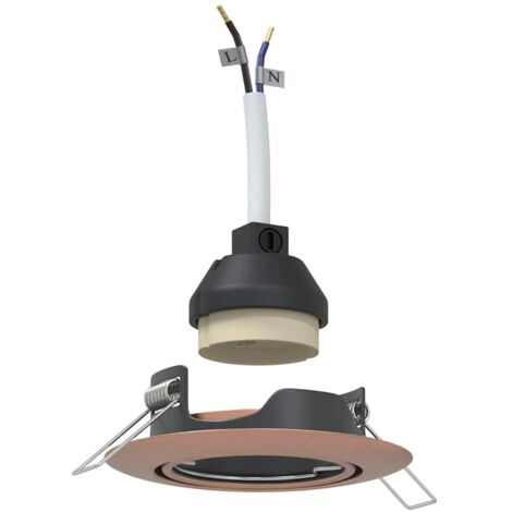 Spotlights con focos 12 pcs Cobre 9 x 9 cm Metal vidaXL