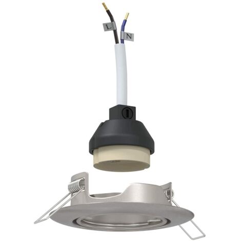 Spotlights con focos 12 pcs Plateado 9 x 9 cm Metal vidaXL