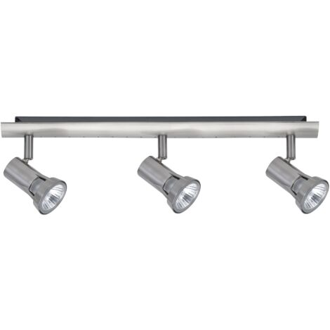 Spotlights Teja Réglette 3x50W GU10 Nickel satiné 230V Métal Paulmann 66314
