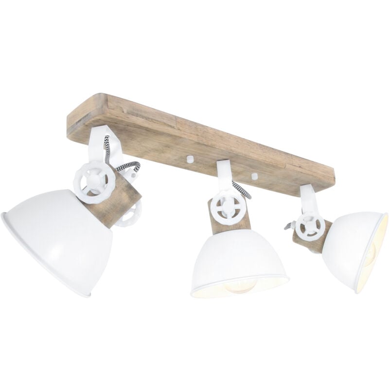 Steinhauer - Mexlite - spot - Gearwood - blanc - métal bois de caoutchouc -