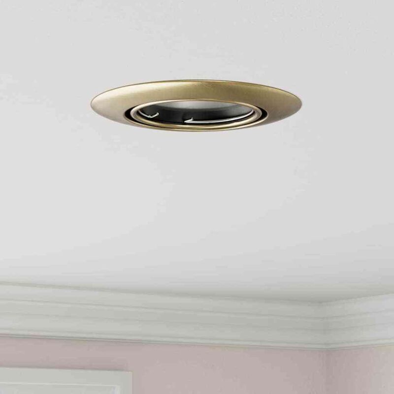 Spotlights avec des projecteurs 12 pcs Laiton 9 x 9 cm Métal