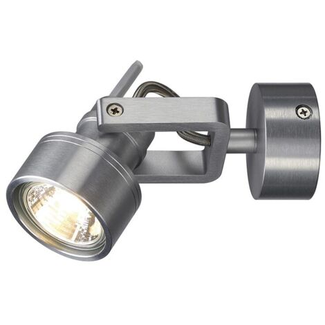 Spots INDA applique et plafonnier intérieur alu brossé GU10/QPAR51 50W max - SLV 147559