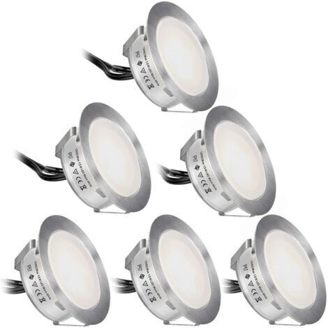 Spots LED encastrables 6 pcs 5W, angle de faisceau 400 lumens 120° LED downlight, plafonnier pour salon et chambre