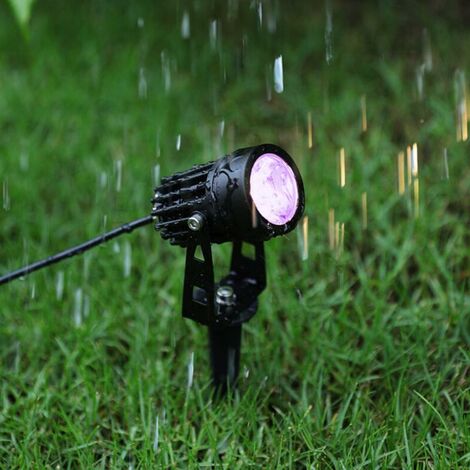 Spots Solaires Connectés à piquer RGBW IP55 (Lot de 4) - Noir - SILAMP