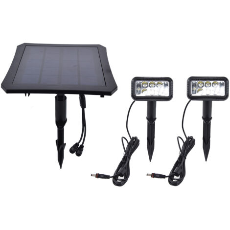Spots solaires d'extérieur, 5 V, LED, éclairage automatique du paysage, polysilicium pour cour, pelouse, jardin, porche.