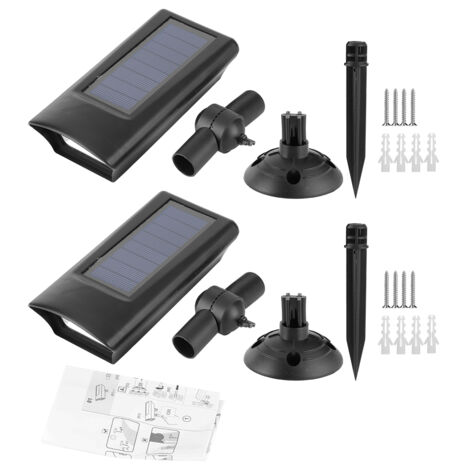 Spots solaires LED à enfoncer dans le sol, lampes murales étanches, décoration extérieure pour jardin, cour, allée, terrasse