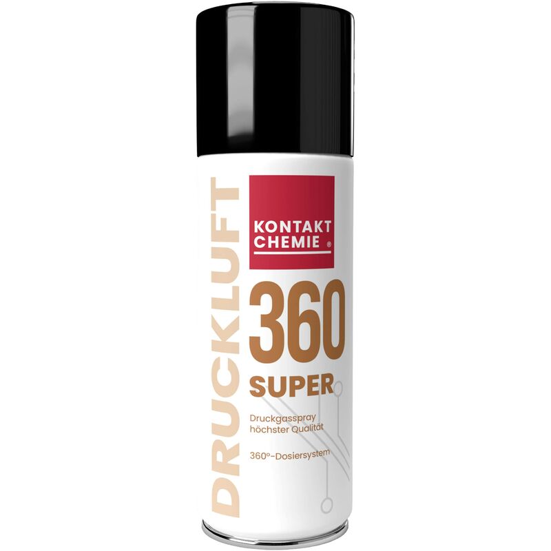 Kontakt Chemie DRUCKLUFT 360 SUPER 33187-DE spray haute pression non combustible 200 ml C51888