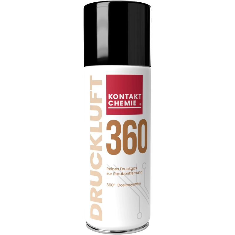DRUCKLUFT 360 33162-DE spray haute pression non combustible 200 ml C99072 - Kontakt Chemie