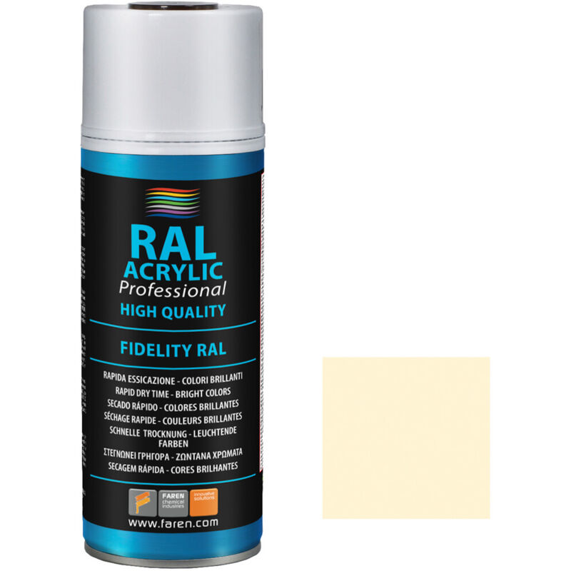 

Spray de pintura marfil claro RAL 1015 400ml. ( 4VC400) - Faren