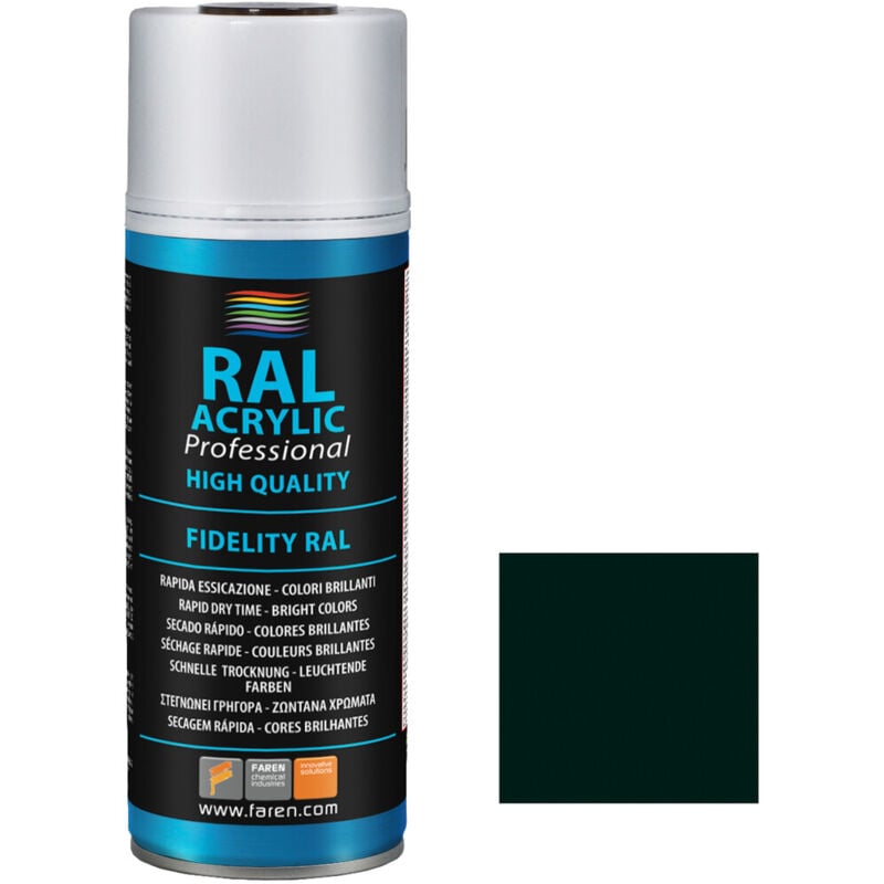 

Spray de pintura verde musgo RAL 6005 400ml. (Faren 4VR400)