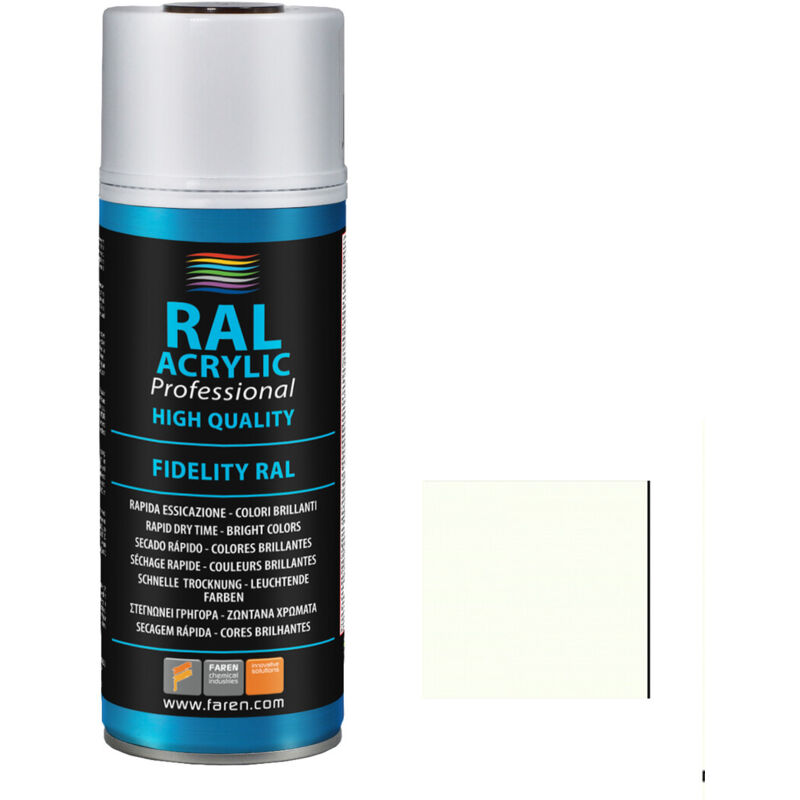 

Spray de pintura blanco electrodoméstico RAL 9010 400ml. ( 5VG400) - Faren