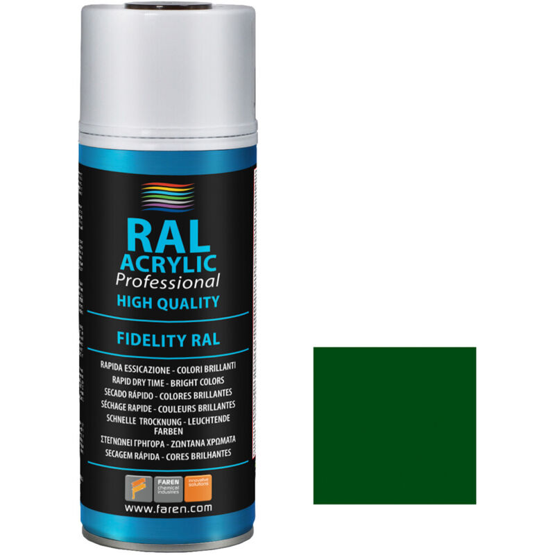 

Spray de pintura verde primavera RAL 6002 400ml. ( 4VQ400) - Faren