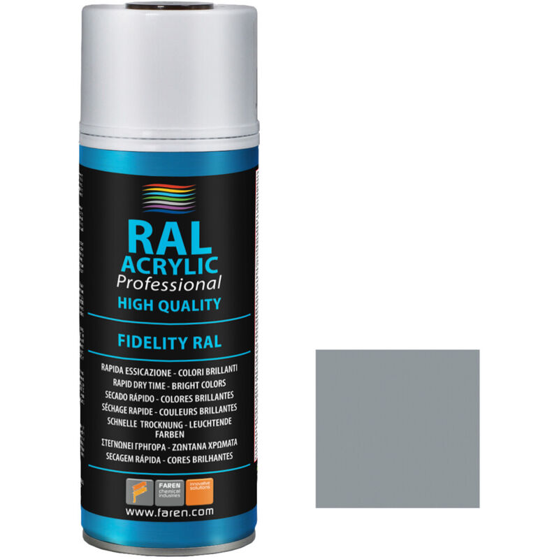 

Spray de pintura aluminio RAL 9006 400ml. ( 5VD400) - Faren