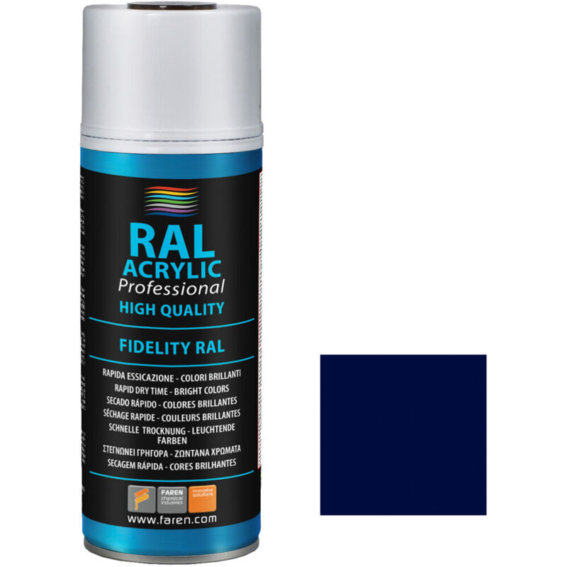 

Spray de pintura azul cobalto RAL 5013 400ml. ( 4VN400) - Faren