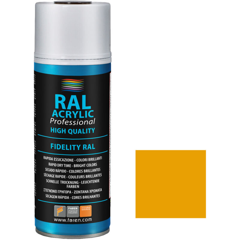

Spray de pintura amarillo cromo RAL 1007 400ml. ( 4VA400) - Faren