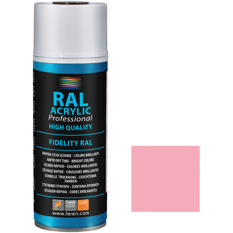 

Spray de pintura rosa claro RAL 3015 400 ml. ( 4VJ400) - Faren