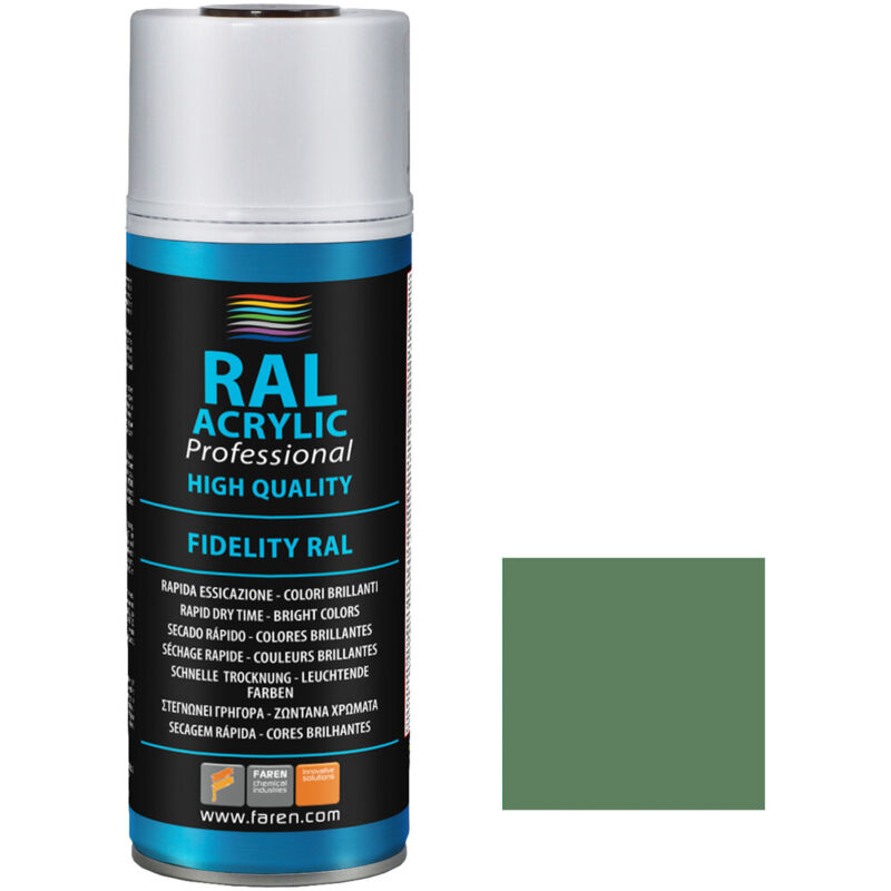 

Spray de pintura verde reseda RAL 6011 400ml. ( 4VS400) - Faren