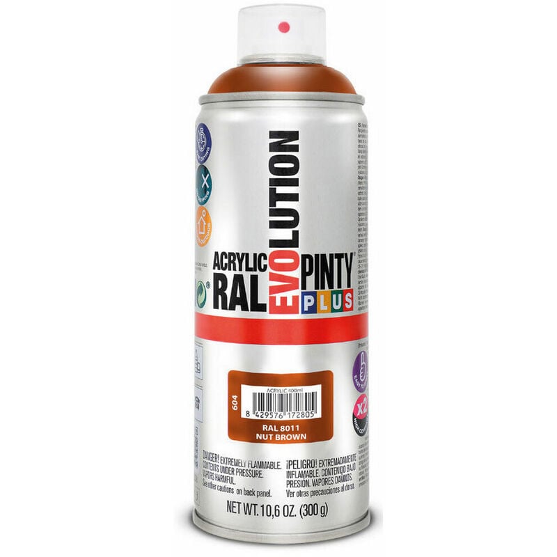

PINTY PLUS Pintura en spray pintyplus evolution 520cc ral 8011 pardo nuez