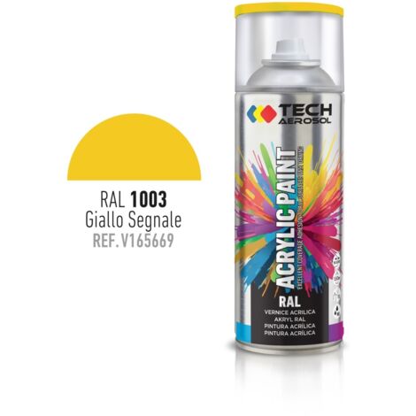 SPRAY ACRILICO GIALLO SEGNALE 400ML RAL 1003.