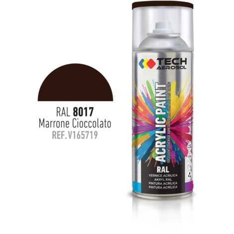 SPRAY ACRILICO MARRONE CIOCCOLATO 400ML RAL 8017.