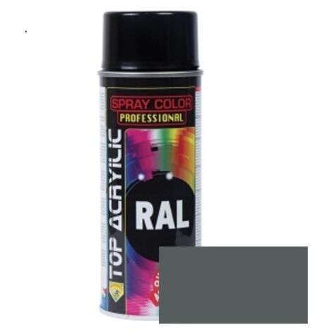 spray acrílico. mate. aerosol. gris hierro. 400ml - top acrylic