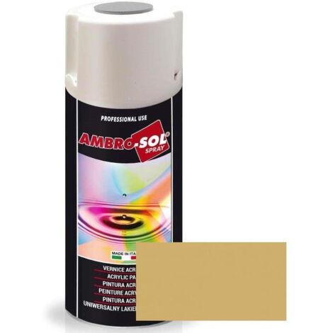 spray acrílico mate. ral 1002. amarillo arena. 400ml - ambrosol