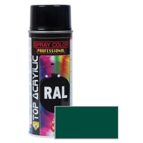spray acrílico mate. ral 6005 verde musgo. aerosol. 400 ml - top acrylic