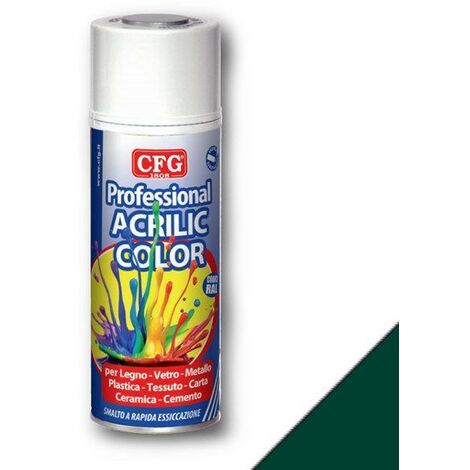 Spray acrilico professionale cfg - a rapida essiccazione verde muschio ral6005 sp6005