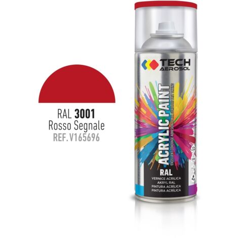 SPRAY ACRILICO ROSSO SEGNALE 400ML RAL 3001.