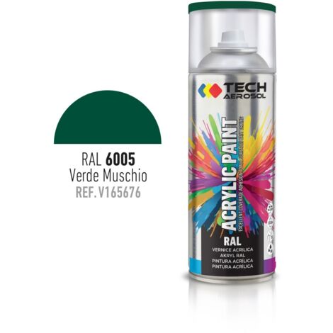 SPRAY ACRILICO VERDE MUSCHIO 400ML RAL 6005.