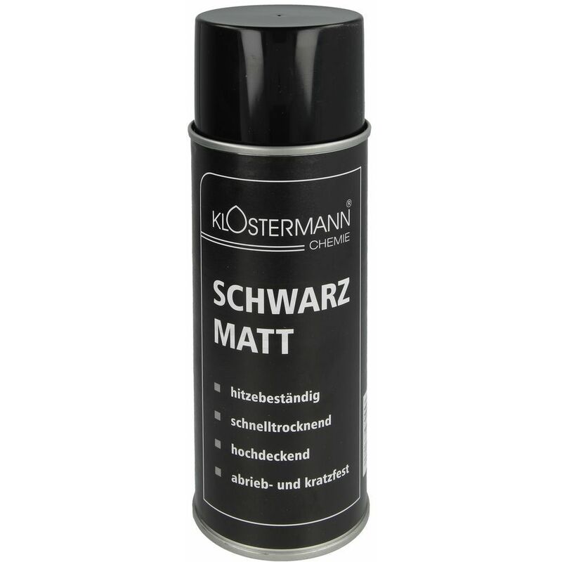 Le Sanitaire - Spray acrylique noir mat aérosol 400 ml