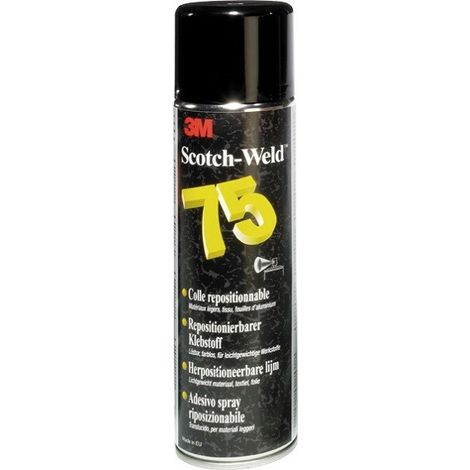 Spray adhesivo reposicionable 3M S75 500 Ml