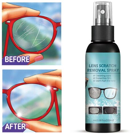 Spray anti-rayures pour verres de lunettes et pare-brise, liquide de réparation 100 ml