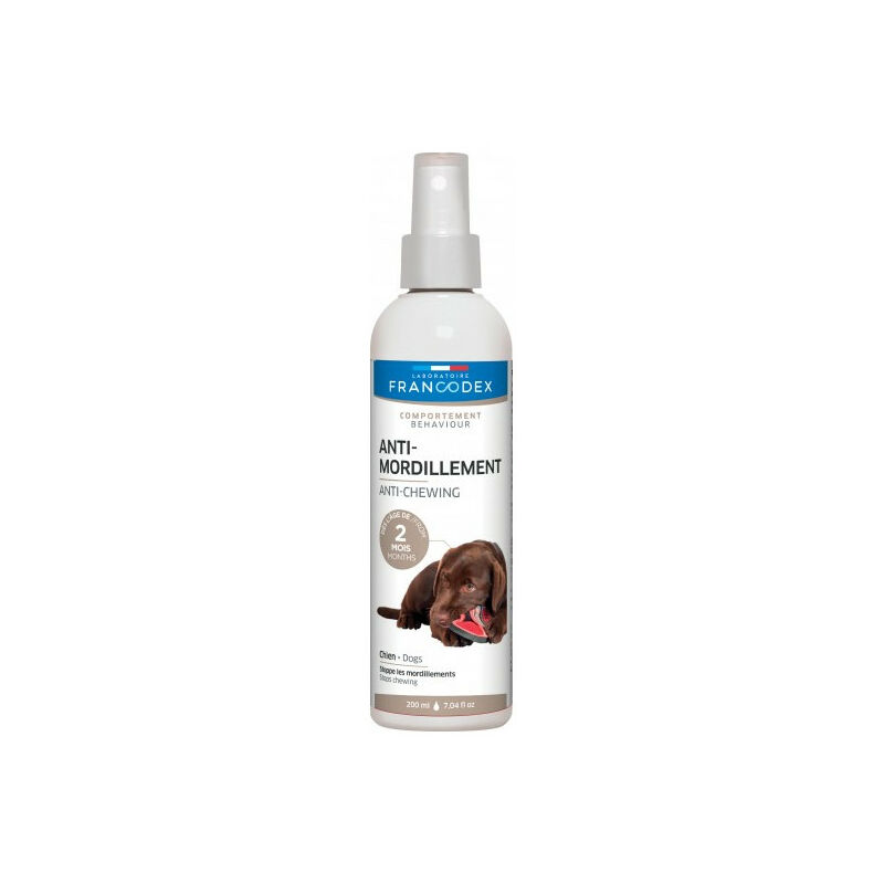 

Spray antimordeduras para cachorros y perros.