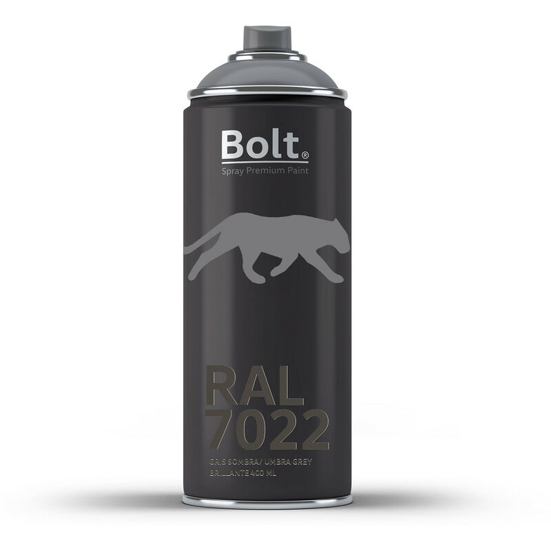 

SPRAY BOLT PREMIUM ACRILICO BRILLANTE RAL 400 ML | RAL: RAL 7022 Gris sombra - RAL 7022 Gris sombra
