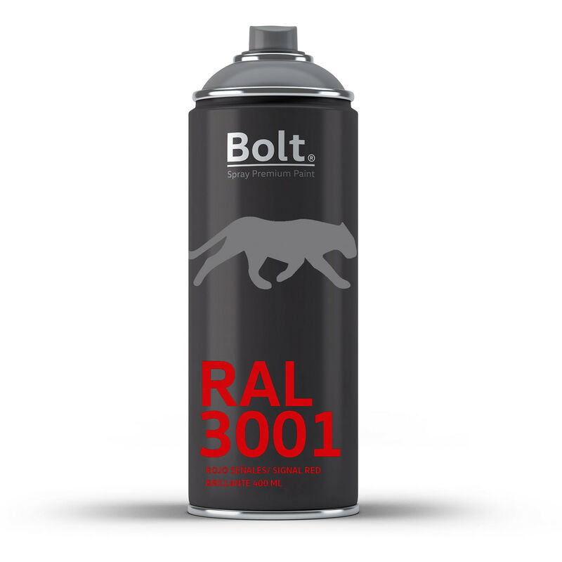 

SPRAY BOLT PREMIUM ACRILICO BRILLANTE RAL 400 ML | RAL: RAL 3001 Rojo señales - RAL 3001 Rojo señales