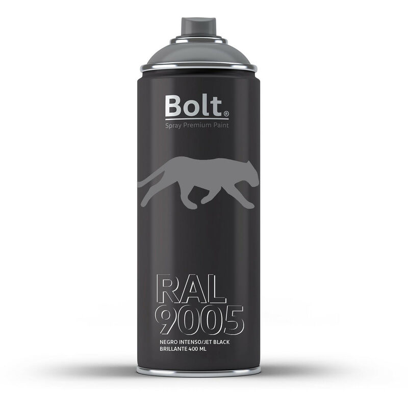 

SPRAY BOLT PREMIUM ACRILICO BRILLANTE RAL 400 ML | RAL: RAL 9005 Negro intenso - RAL 9005 Negro intenso