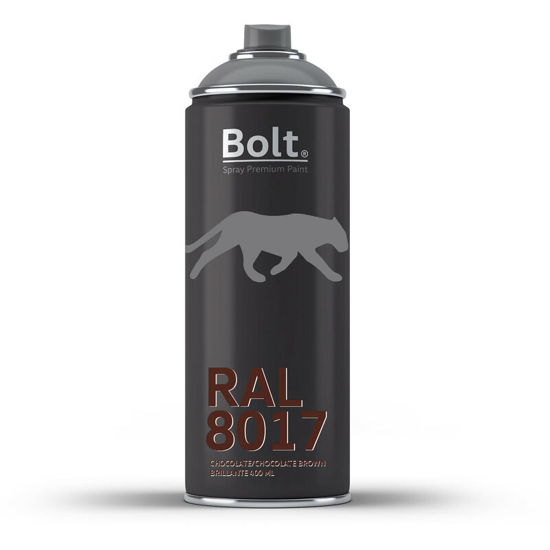 

SPRAY BOLT PREMIUM ACRILICO BRILLANTE RAL 400 ML | RAL: RAL 8017 Chocolate - RAL 8017 Chocolate