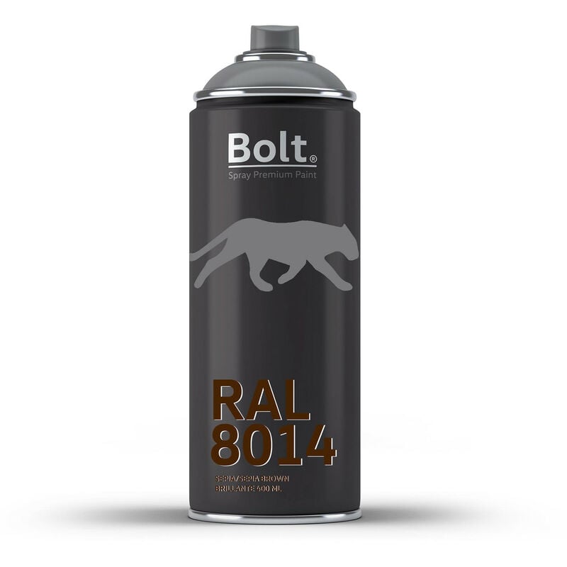 

SPRAY BOLT PREMIUM ACRILICO BRILLANTE RAL 400 ML | RAL: RAL 8014 Sepia - RAL 8014 Sepia