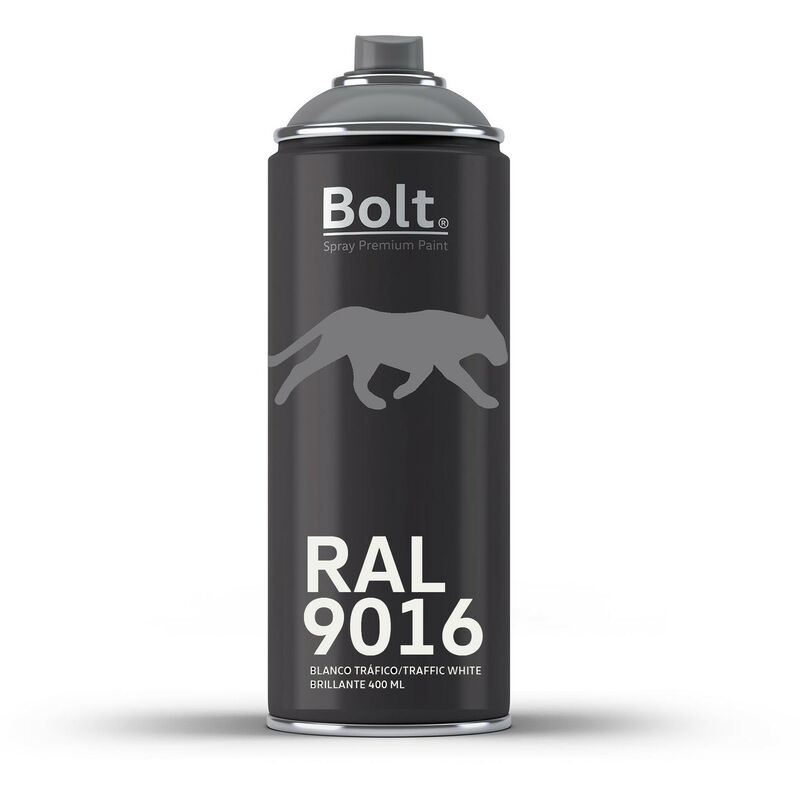 

SPRAY BOLT PREMIUM ACRILICO BRILLANTE RAL 400 ML | RAL: RAL 9016 Blanco tráfico - RAL 9016 Blanco tráfico