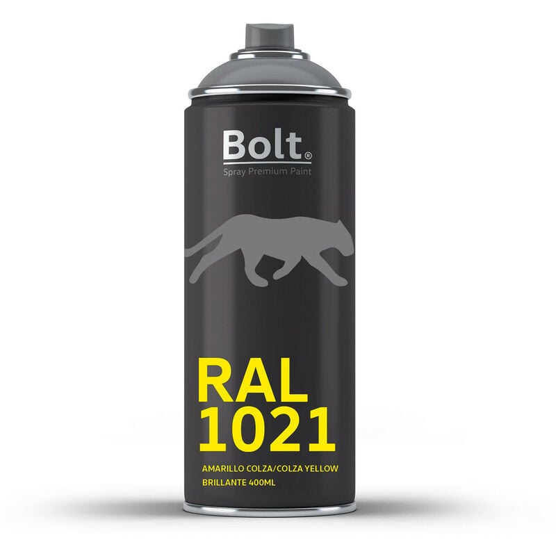 

SPRAY BOLT PREMIUM ACRILICO BRILLANTE RAL 400 ML | RAL: RAL 1021 Amarillo colza - RAL 1021 Amarillo colza