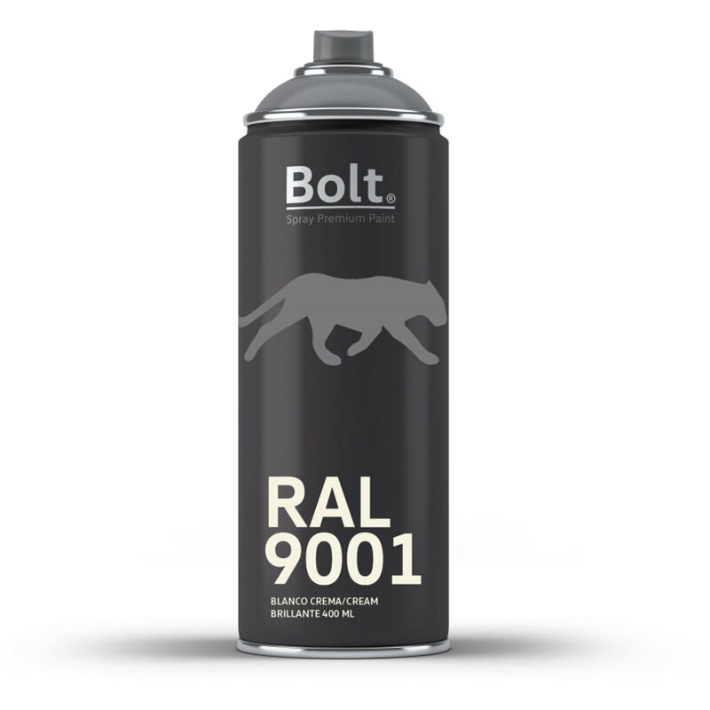 

SPRAY BOLT PREMIUM ACRILICO BRILLANTE RAL 400 ML | RAL: RAL 9001 Blanco crema - RAL 9001 Blanco crema