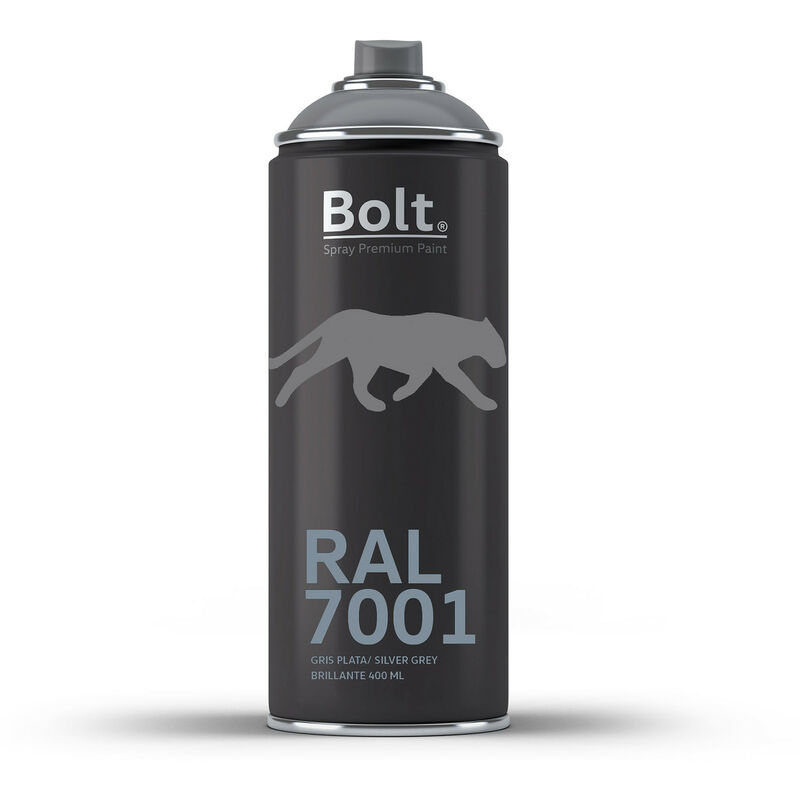 

SPRAY BOLT PREMIUM ACRILICO BRILLANTE RAL 400 ML | RAL: RAL 7001 Gris plata - RAL 7001 Gris plata