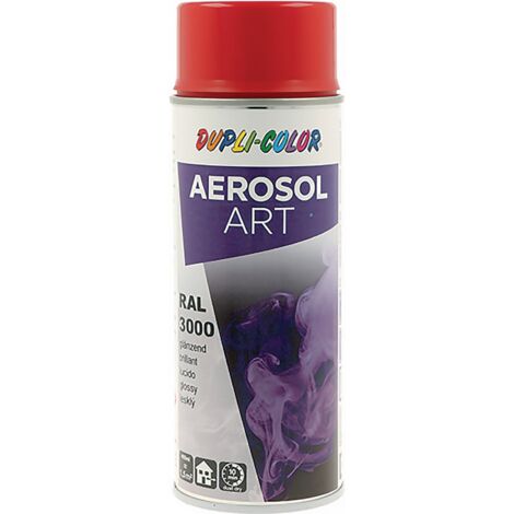 Spray colorato in aerosol Art fuoco rosso lucido RAL 3000 400ml bomboletta spray