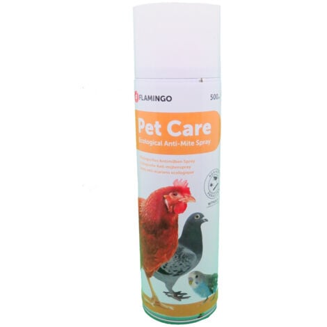 FLAMINGO PET PRODUCTS Spray contre poux rouges, puces, anti- acarien 500 ml - Flamingo