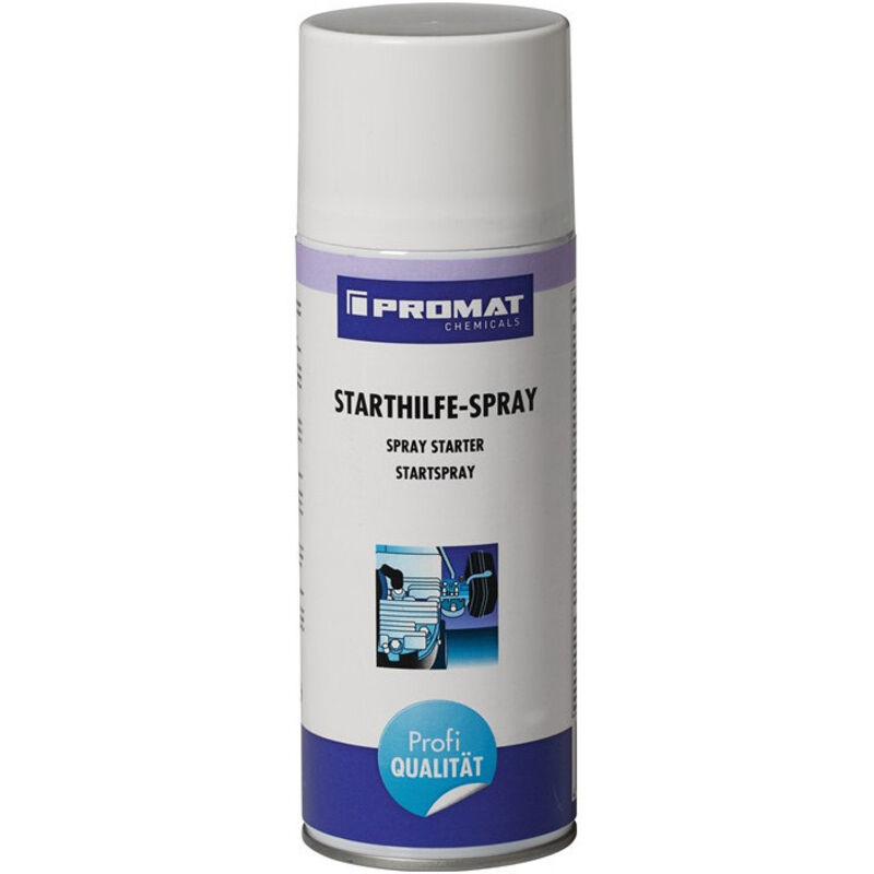 Promat - Spray d'aide au démarrage 400 ml bombe aérosol chemicals (Par 12)